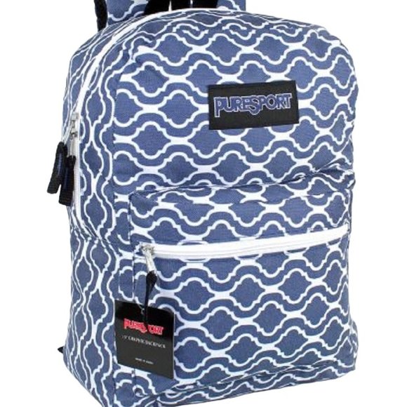 PureSport 17" Graphic Kids Backpack Multi C - 102-17D Retail $39.95 - Picture 1 of 2